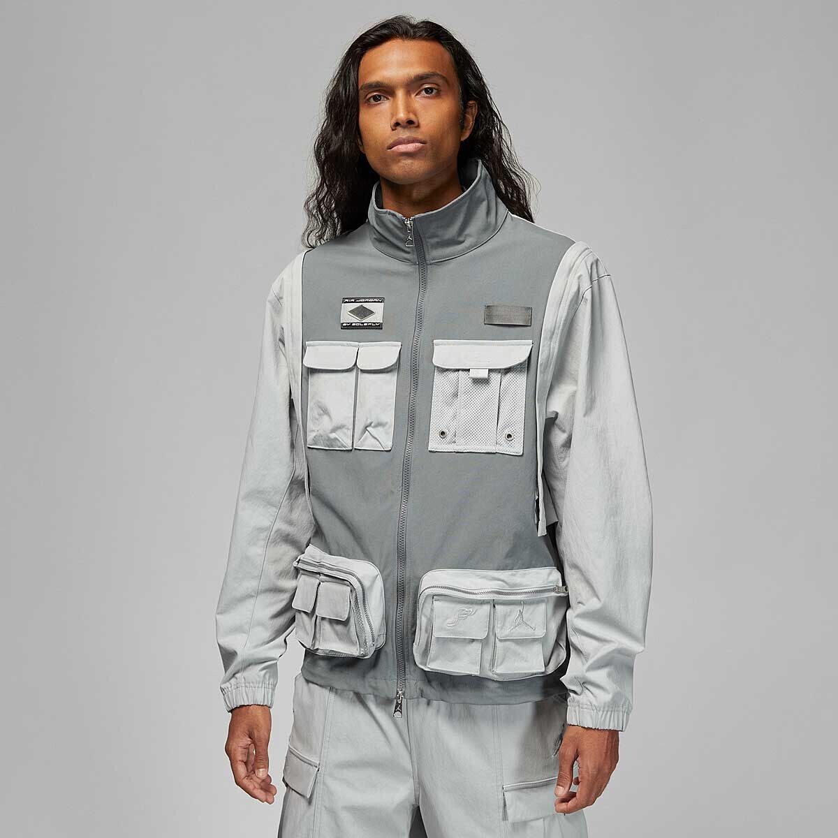 

Куртка Jordan x Solefly Jacket Jordan, цвет Heller Rauch/Rauchgrau
