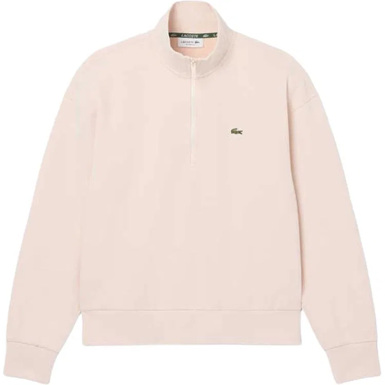 Женская толстовка на молнии с логотипом LACOSTE, Cream Apricot Powder