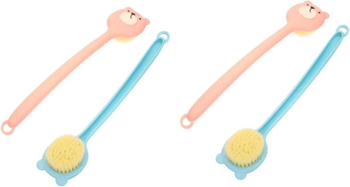 Набор щеток для тела из 4 штук, POPETPOP, 38x8 см, Розовый, Синий