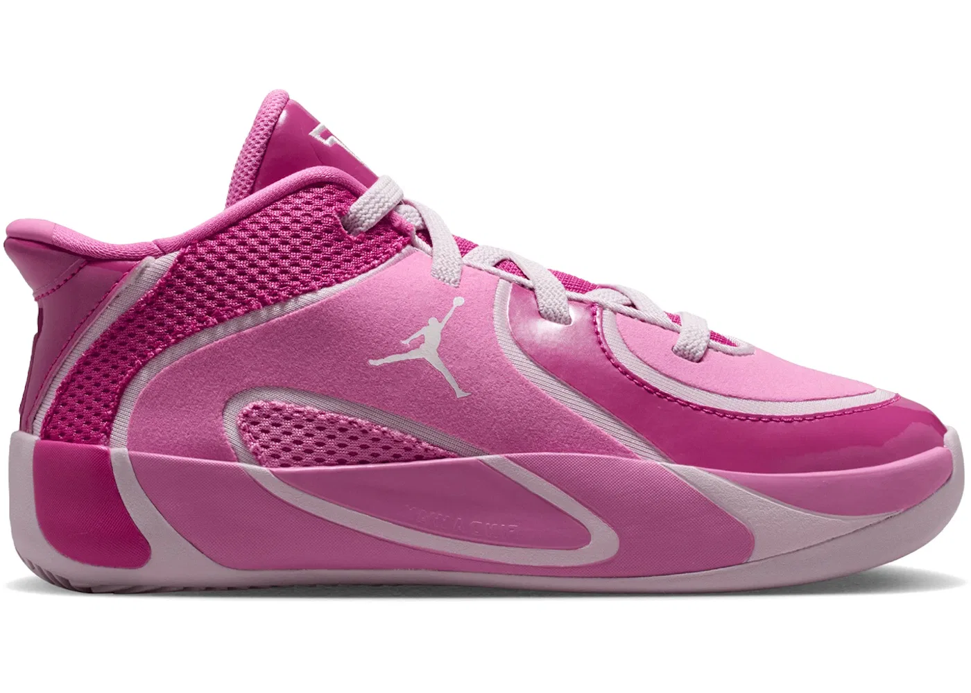 Детские кроссовки для мальчиков с высокой производительностью Jordan Tatum 4 Jordan, China Rose/Active Pink/Regal Pink