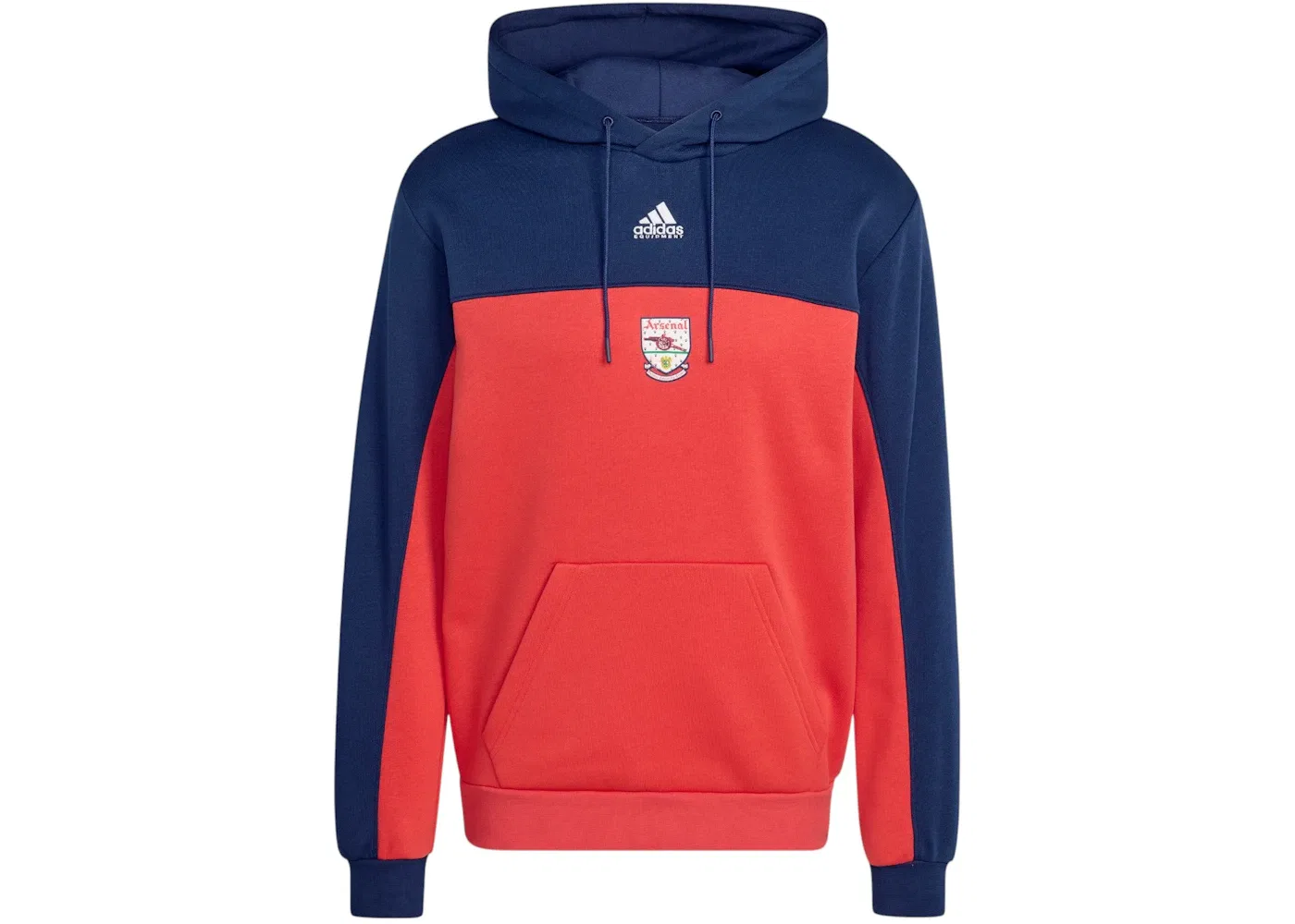 Мужская худи с принтом Arsenal 92-94 Hoodie Adidas, Team Collegiate Red Collegiate Navy