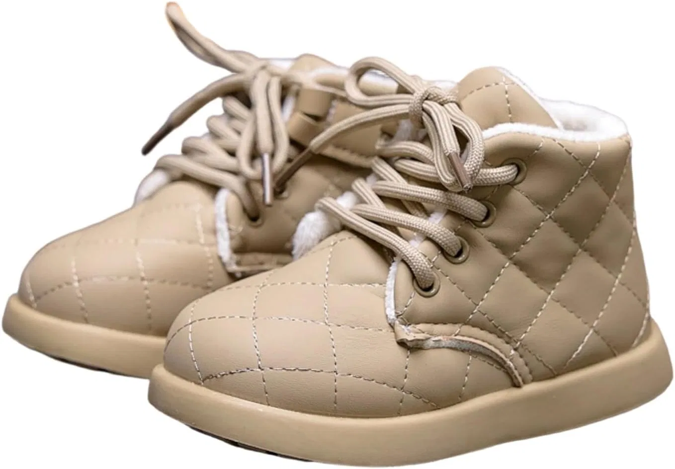 Детские зимние ботинки для девочек с бантом SHOPESSA, Khaki