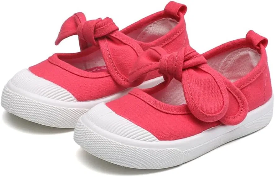 Детские кеды для девочек с бантом Mary Jane TangDao, Watermelon Red