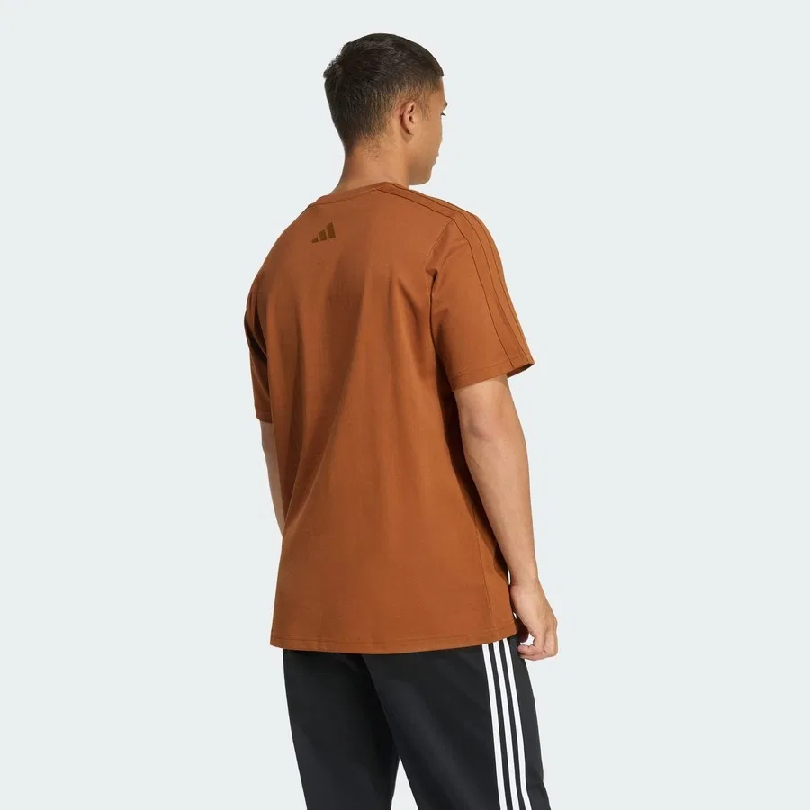 Футболка с длинным рукавом Lux Coffee Cafe Hoop Pocket Graphic adidas, Бронзовый — фото 2