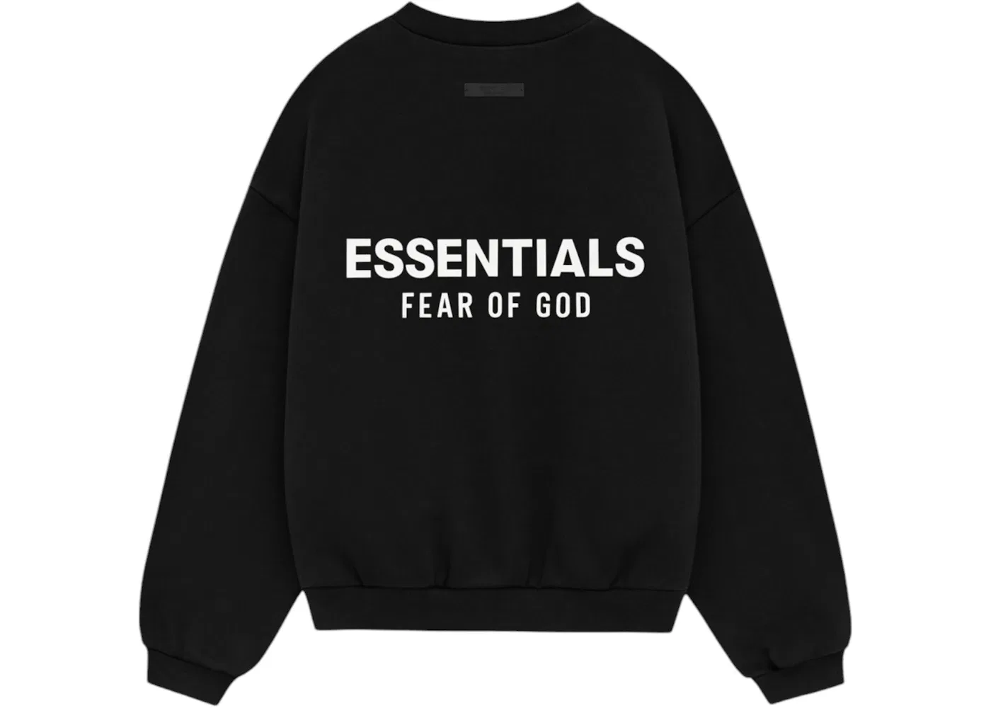 Детское худи с принтом Fear of God Essentials Kids Fleece Crewneck (FW24), Black — фото 2