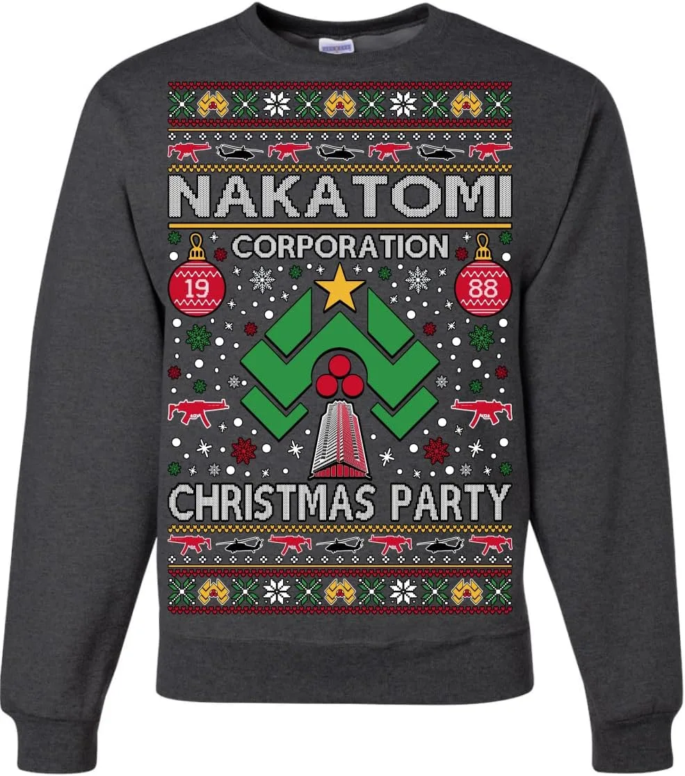 

Wild Bobby Nakatomi Corporation Christmas Party 1988 Plaza Logo свитер Ugly Christmas