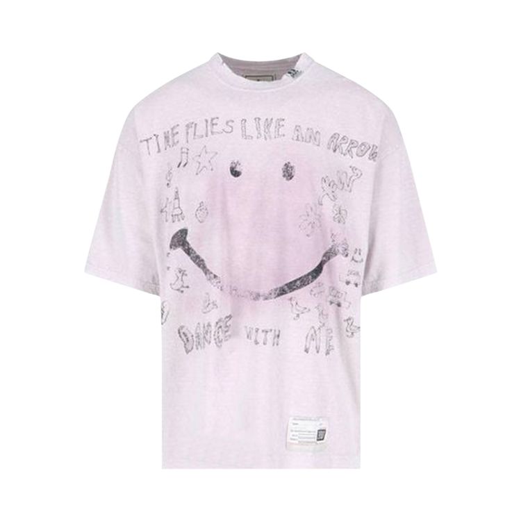 

Футболка Maison Mihara Yasuhiro Bleached T-Shirt 'Pink', розовый