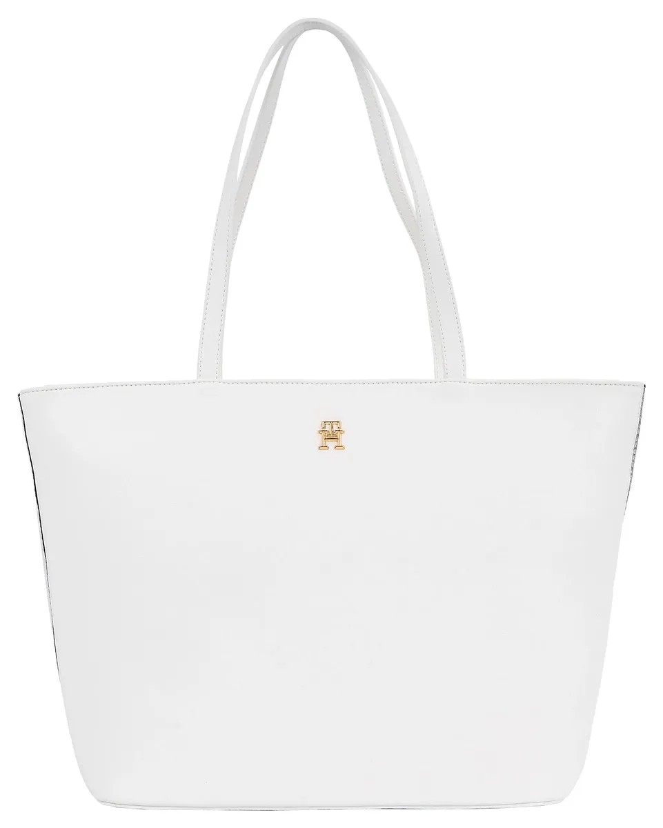 

Tommy Hilfiger Shopper "TH ESSENTIAL SC TOTE CORP", Сумка Женская сумка Женская сумка через плечо Переработанные материалы, цвет Ecru