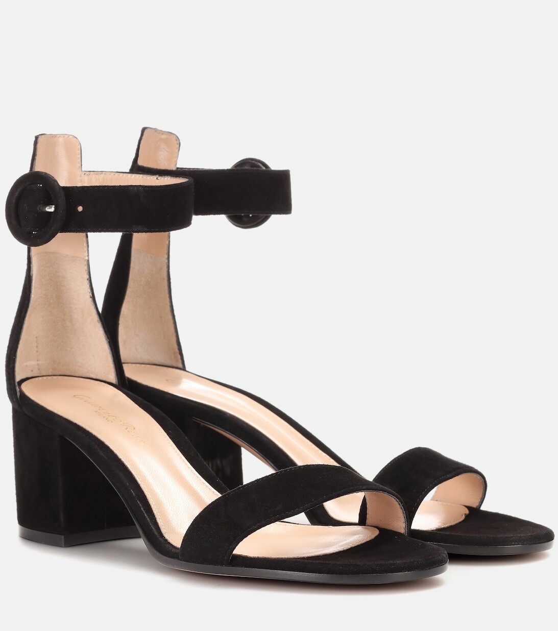 Замшевые сандалии Versilia 60 Gianvito Rossi, черный