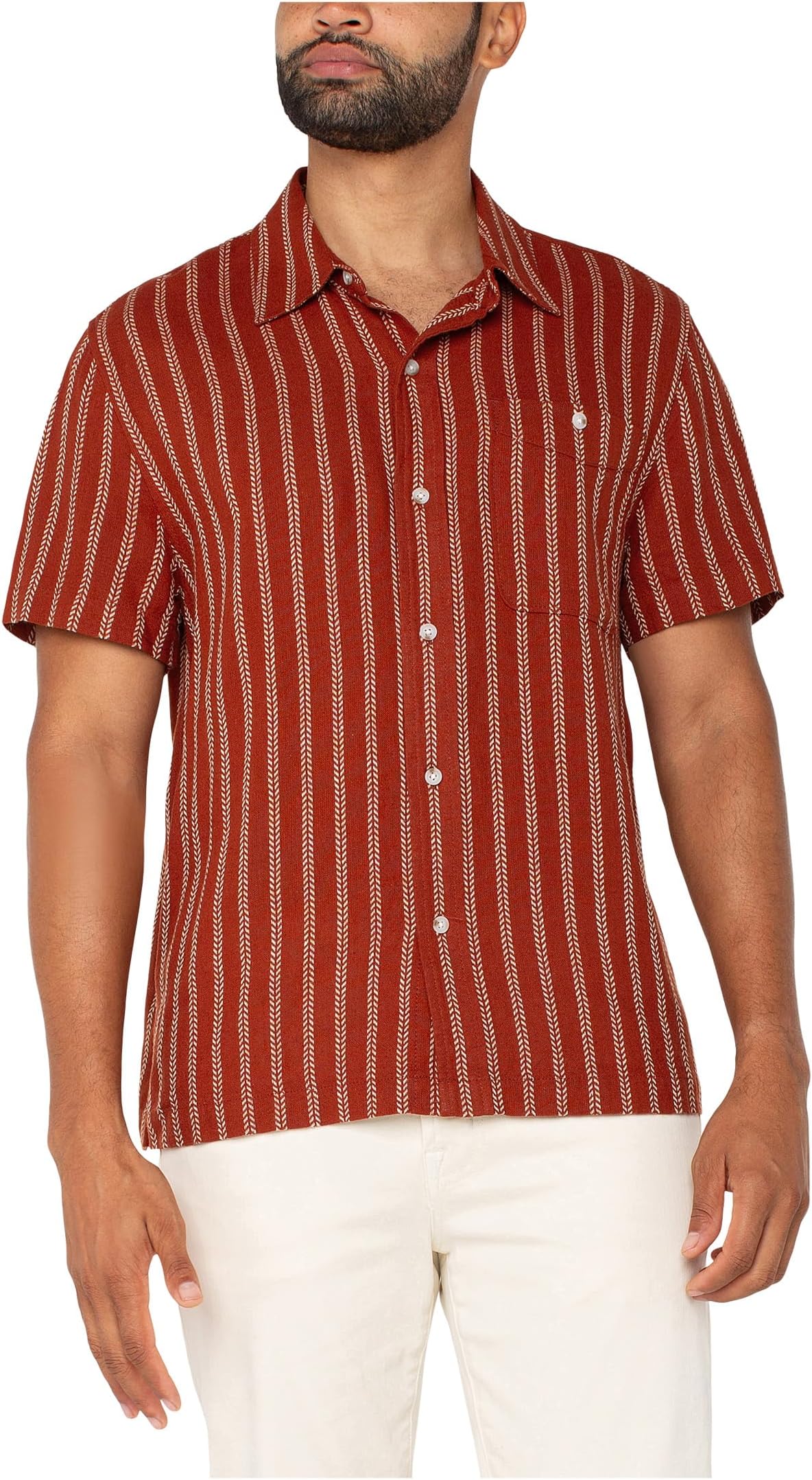 

Рубашка Liverpool Los Angeles Short Sleeve Button Up Shirt, цвет Saffron