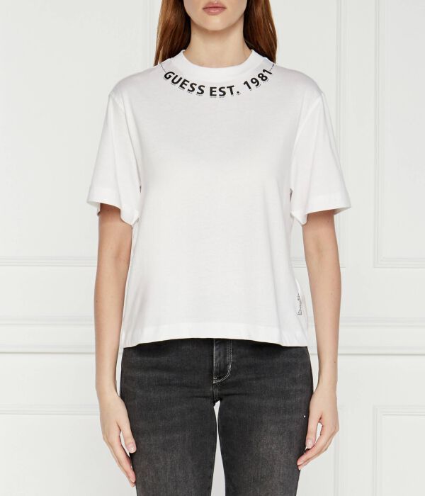 

Футболка Guess Jeans Relaxed Fit, белый