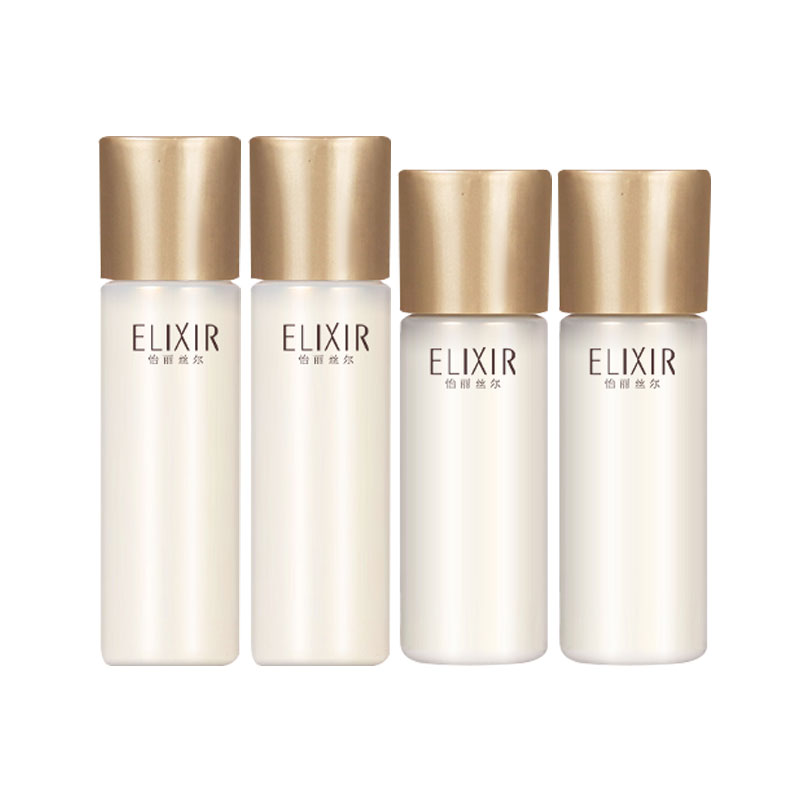 ELIXIR Черный gold лосьон и эмульсия пробные наборы увлажняющие и питательные 60мл+50мл — фото 3