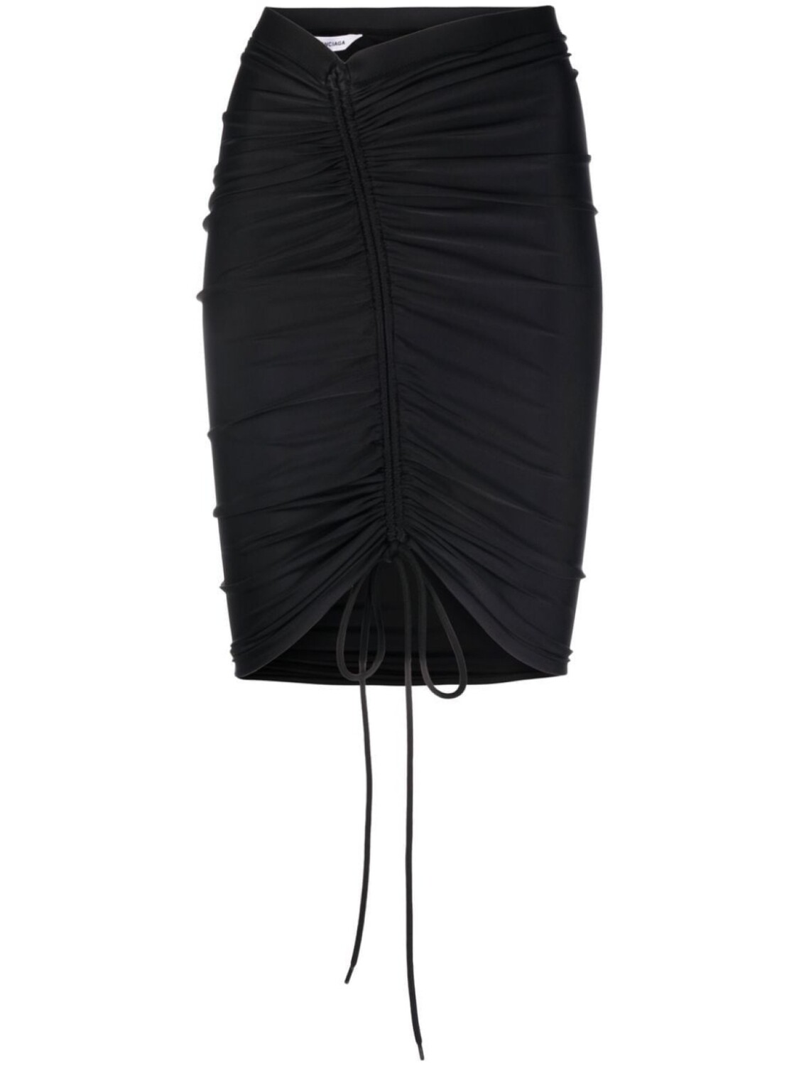 

Balenciaga юбка мини со сборками, черный