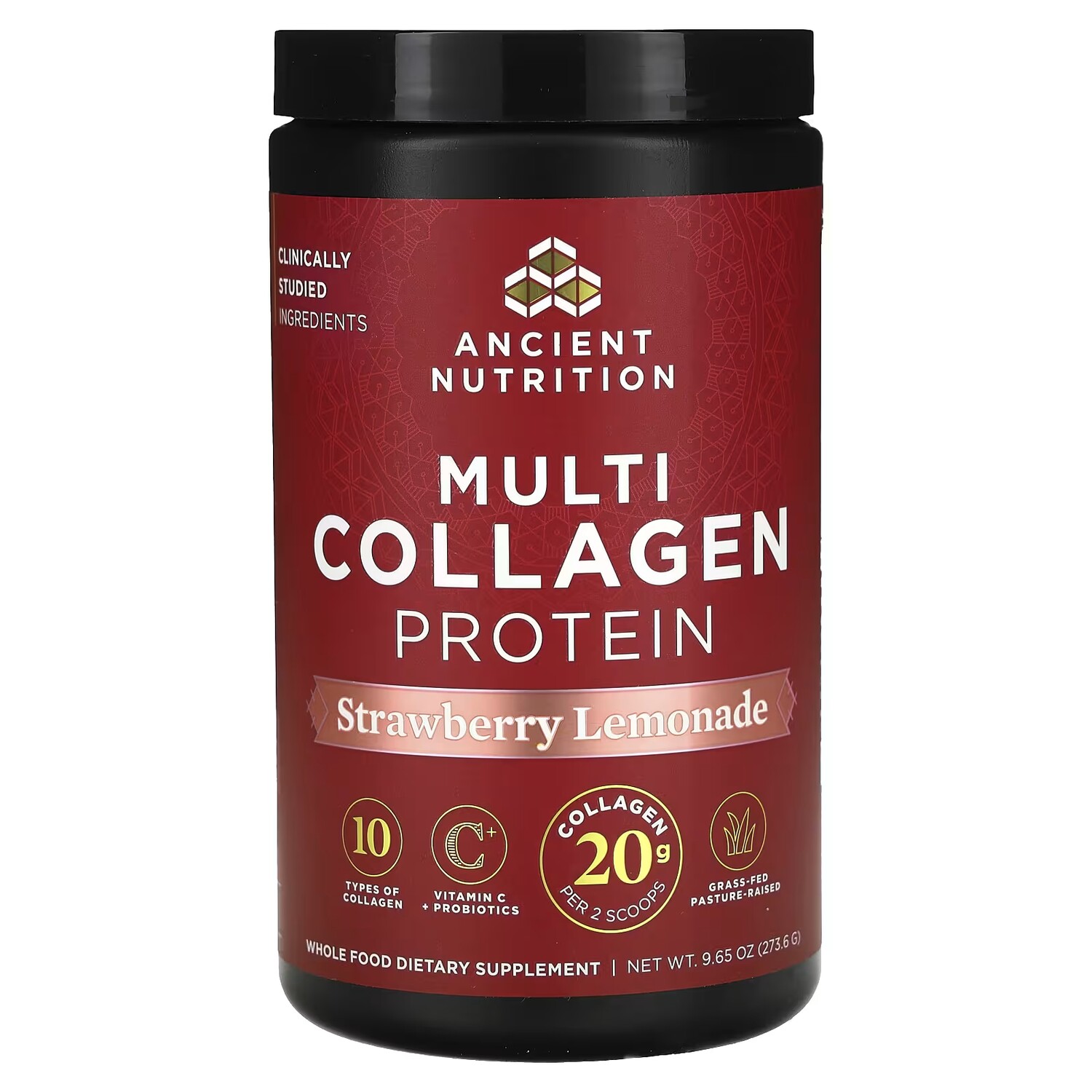 

Добавка Ancient Nutrition Multi Collagen Protein клубничный лимонад, 273,6 г