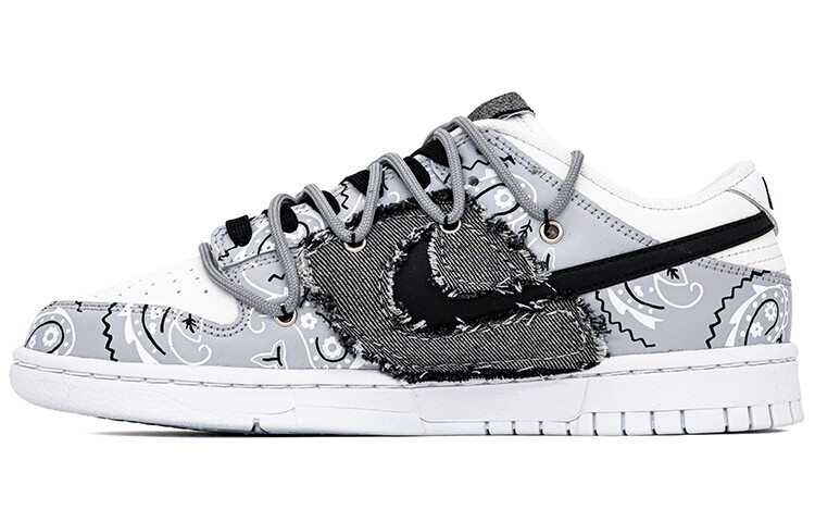 

Кроссовки Nike Dunk Skateboard Shoes Women's Low-Top Gray Black White