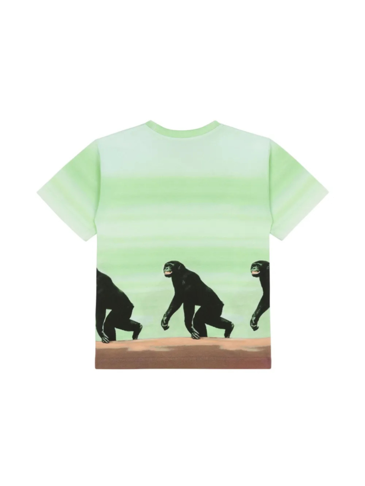 Moschino Kids футболка с принтом, зеленый — фото 2