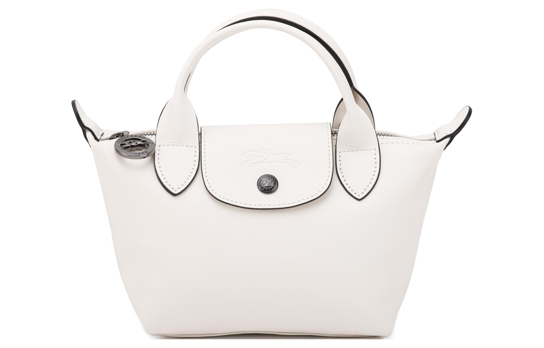 

LONGCHAMP Сумка-пельмень из коровьей кожи Le Pliage Xtra мини женская бежевая через плечо