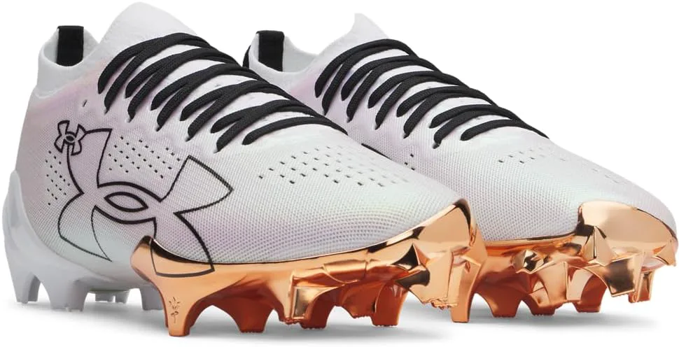 Футбольные бутсы Under Armour Blur Pro для мужчин, белый/металлик/черный — фото 2