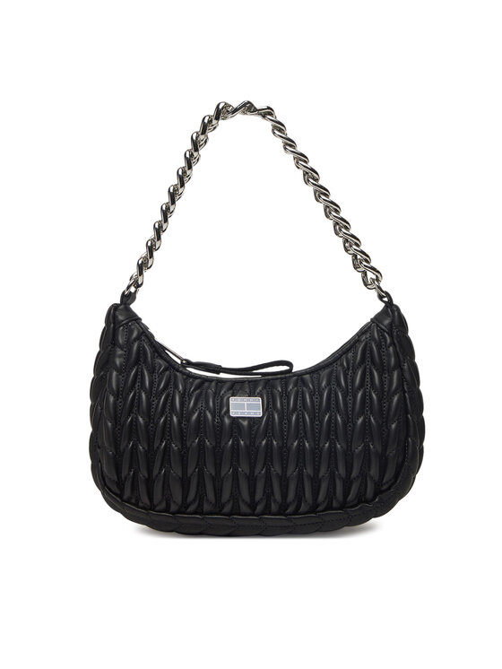 

Сумочка Tjw Iconic Shoulder Quilted AW0AW17302 Tommy Jeans, черный