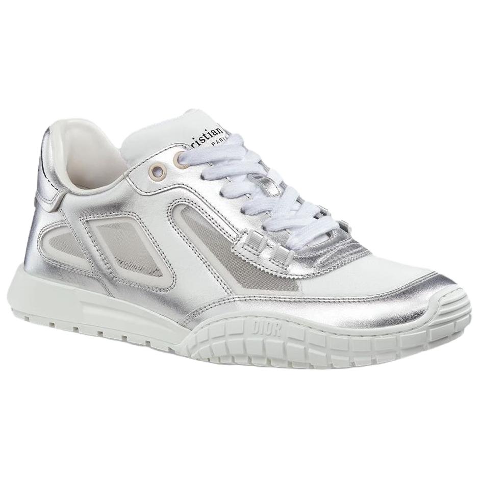 Женские повседневные кеды Tech Low top серебристого цвета DIOR, серебряный — фото 3