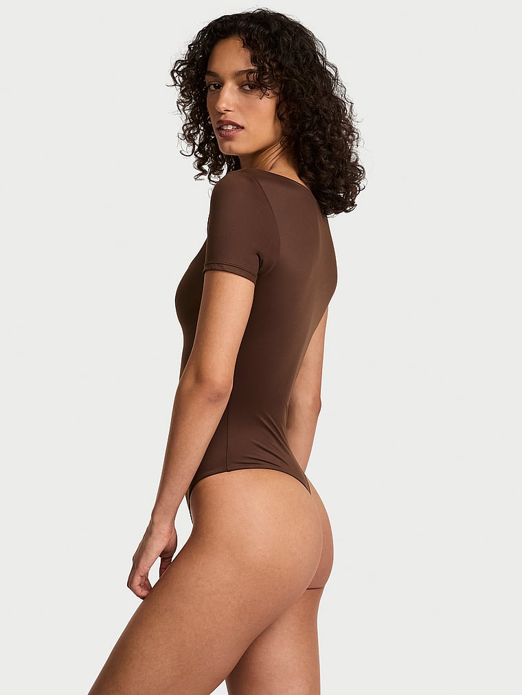 Боди от Victoria с инновационным боди feathersoft с квадратным вырезом Victoria'S Secret, цвет ganache — фото 2