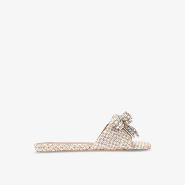 

Плоские плетеные сандалии Kensington с бантом Kurt Geiger London, красный