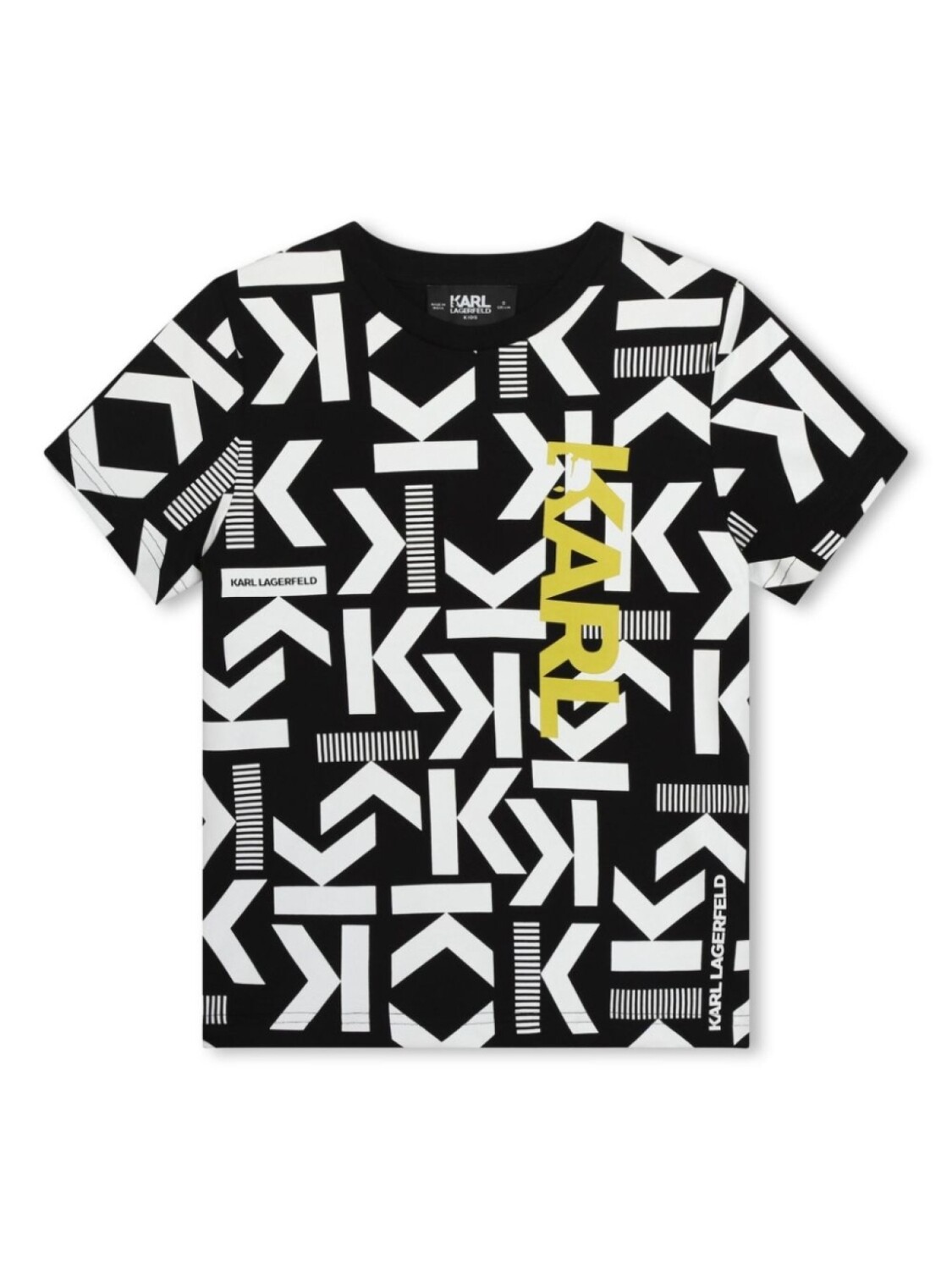 

Karl Lagerfeld Kids футболка с логотипом, черный