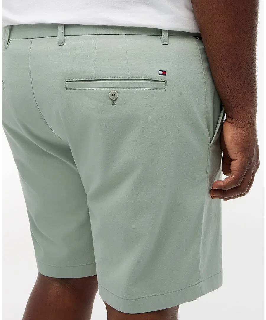 Мужские шорты Big Denton Essential Twill длиной 9,5 дюймов Tommy Hilfiger, Minty Gray — фото 3