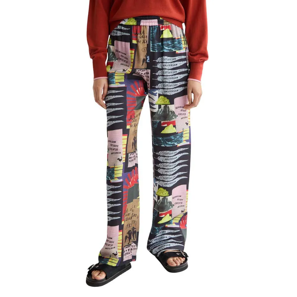 

Брюки Scotch & Soda Gia Wide Leg Fit, разноцветный