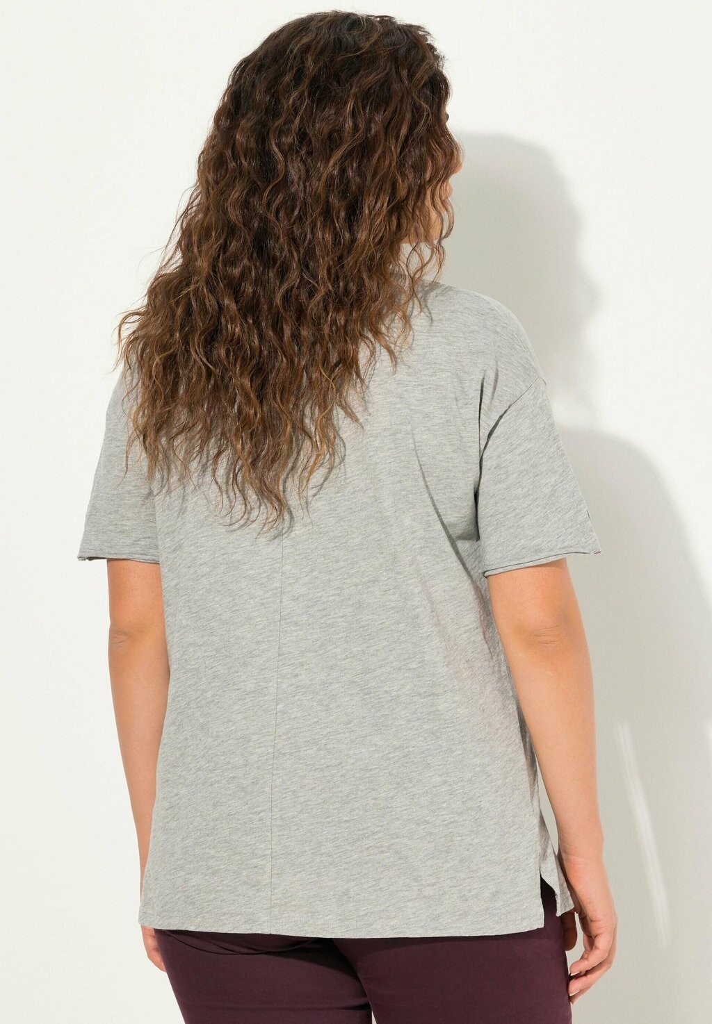

Футболка с принтом GRAPHIC Ulla Popken, цвет Mottled Light Grey