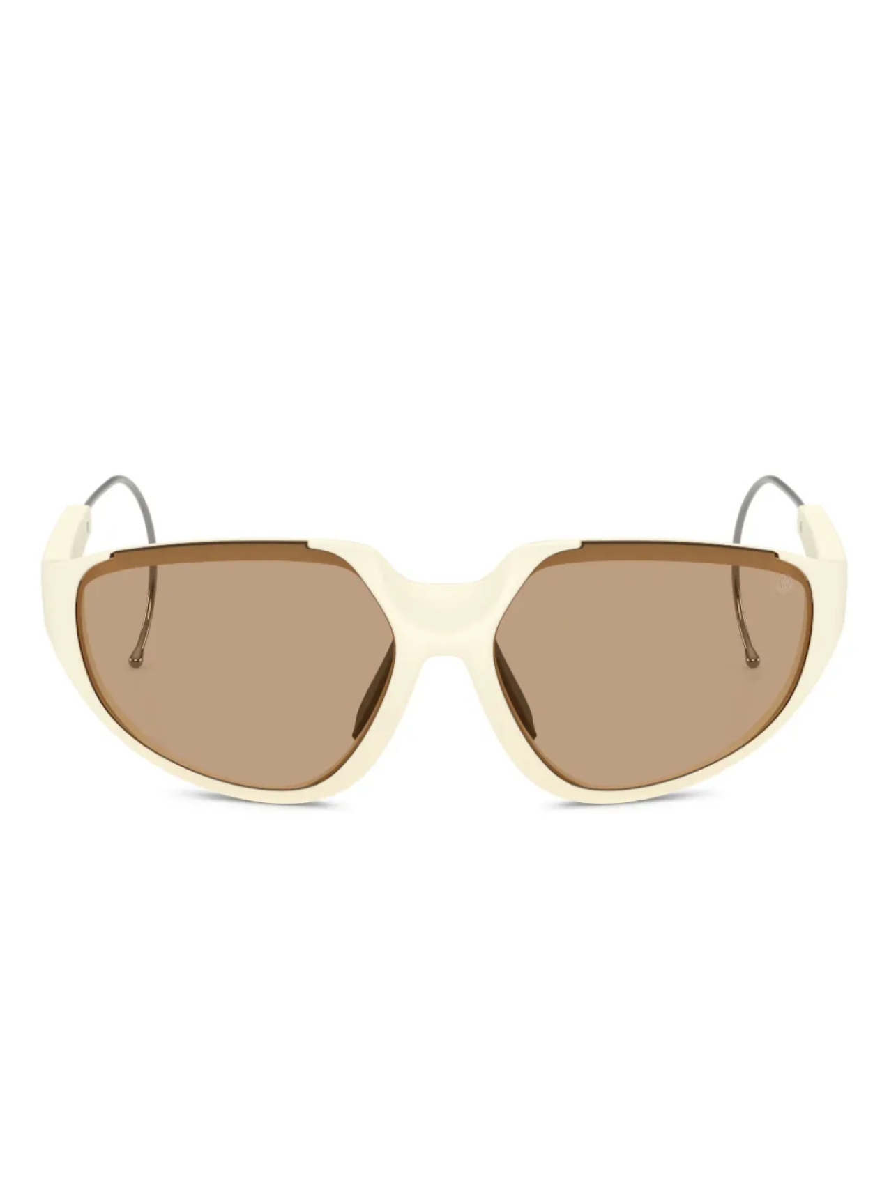 

Moncler Eyewear logo-print солнцезащитные очки, белый