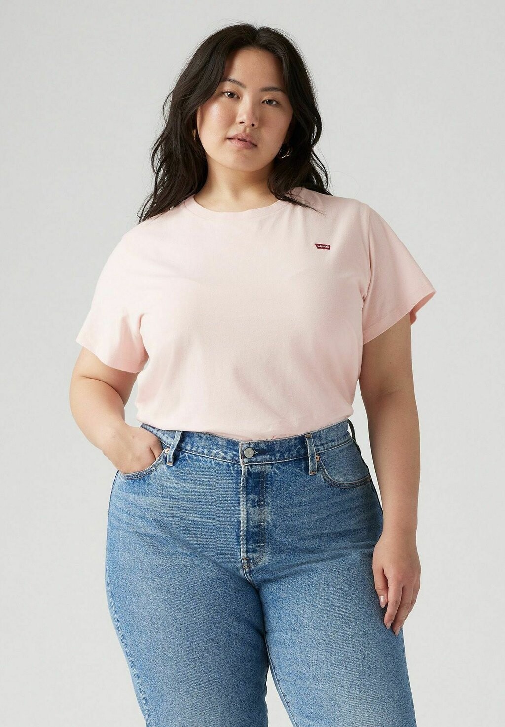 

Базовая футболка THE PERFECT TEE Levi's® Plus, светло-розовый