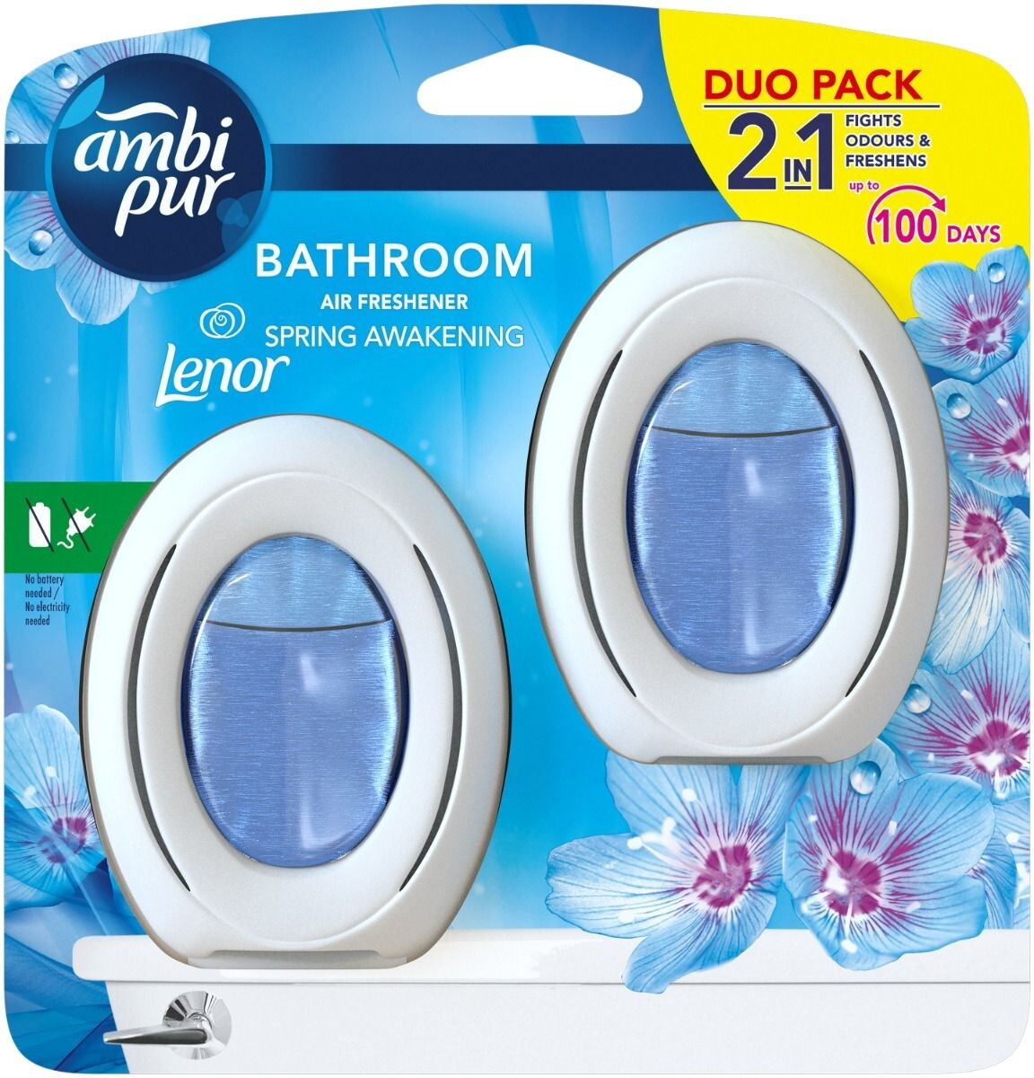 

Освежитель воздуха Ambi Pur Merlion Duo Lenor Spring, 2 шт