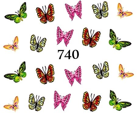 

Водные наклейки для ногтей - №740, Raisin