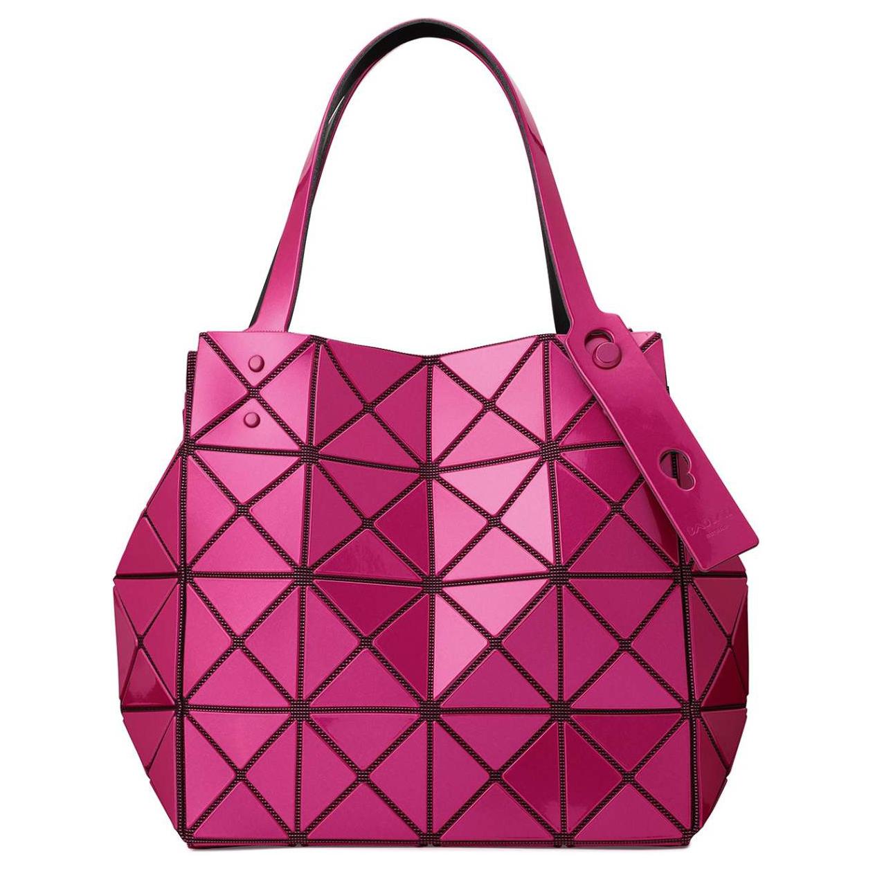 

CARAT Поливинилхлоридная смола Одноплечевая Сумка Женская Розовая ISSEY MIYAKE