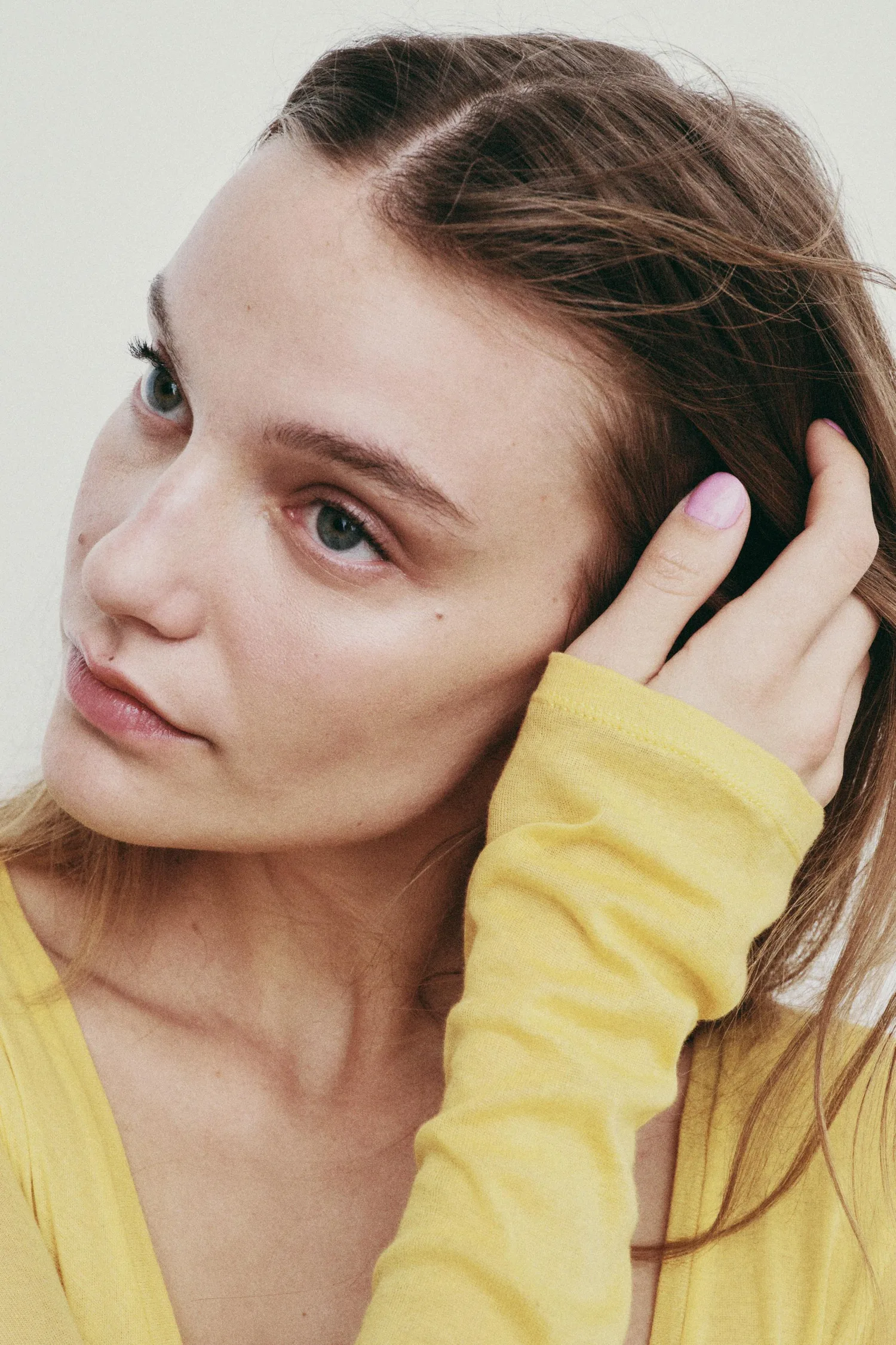Футболка с длинным рукавом supima Zara, желтый — фото 2