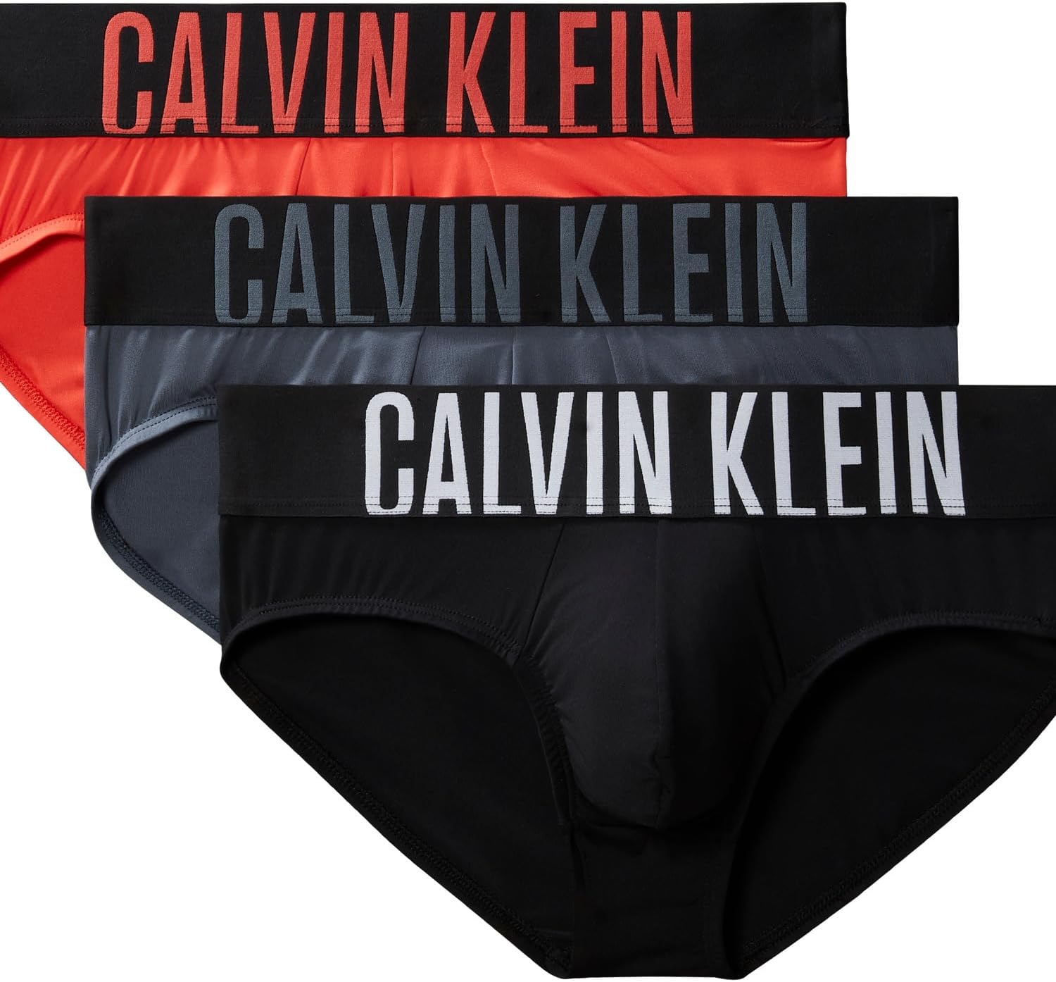 

Комплект трусов-брифов Calvin Klein Intense Power Hip, 3 шт. (черный/серый/красный)