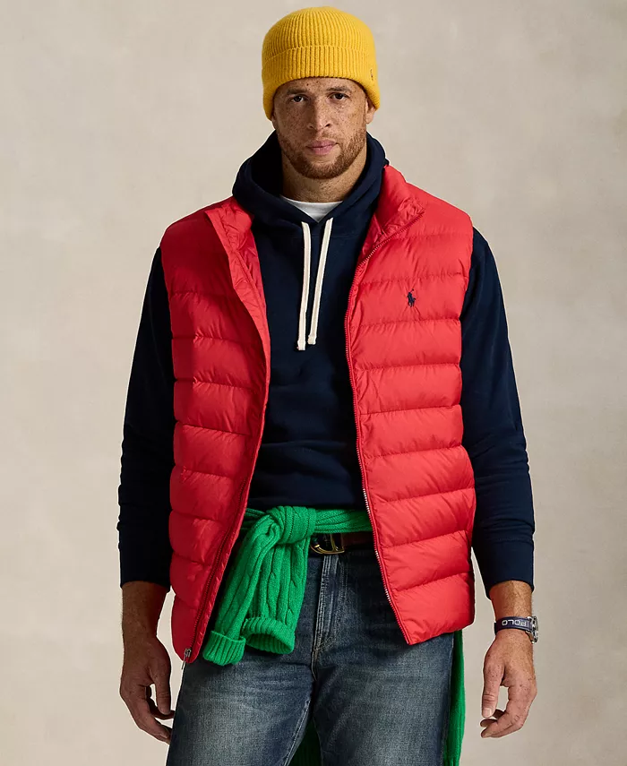 

Мужская утепленная жилетка Big & Tall Polo Ralph Lauren, красный