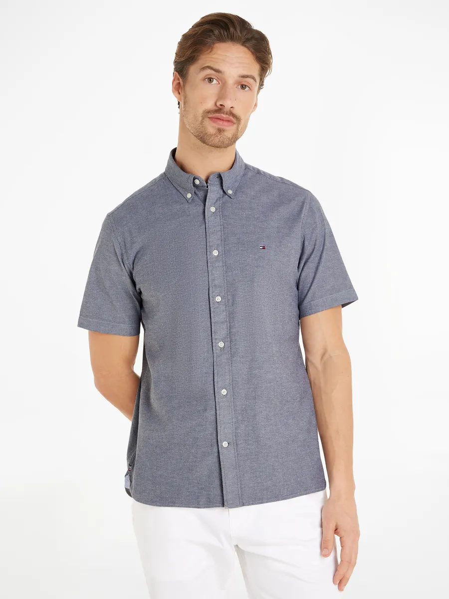 

Рубашка с короткими рукавами Tommy Hilfiger "1985 FLEX OXFORD RF SHIRT", цвет Desert Sky