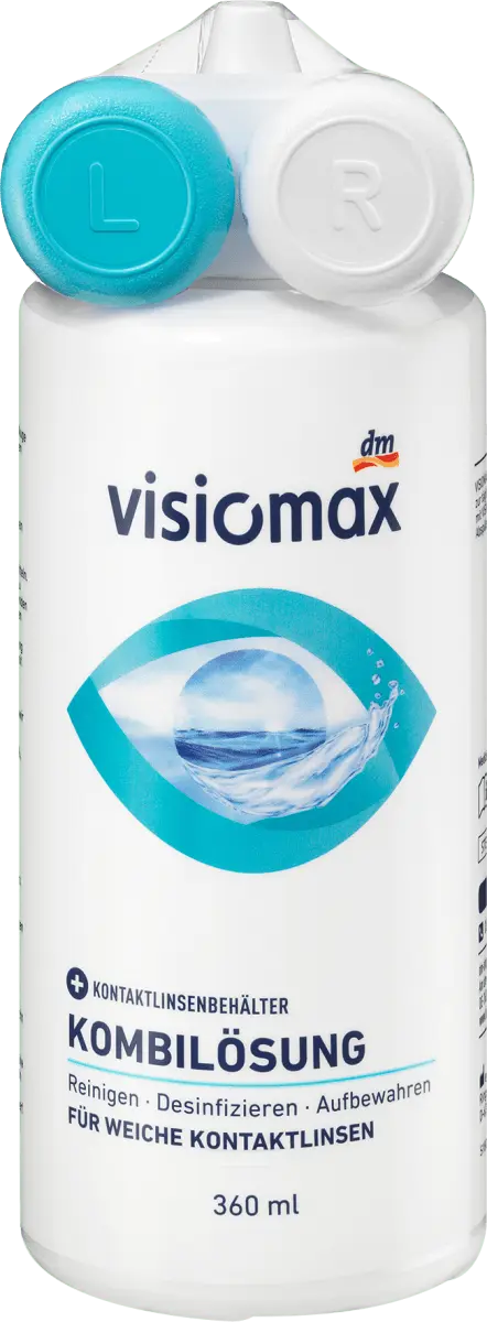 

Комбинированный раствор средств по уходу за контактными линзами 360 мл VISIOMAX