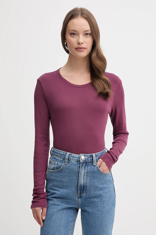 

Хлопковая водолазка United Colors Of Benetton, фиолетовый