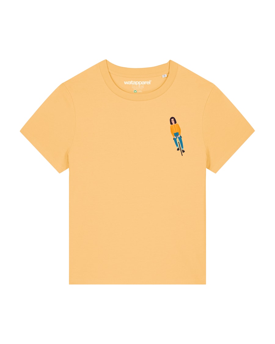 

Рубашка Watapparel Mädchen Auf Fahrrad, светло-желтый