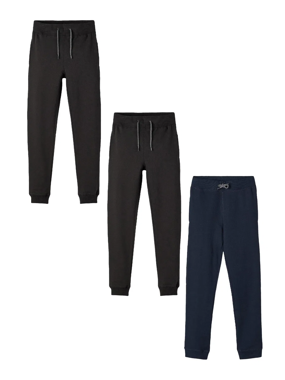 Спортивные штаны 3 шт., Name it, schwarz-blau