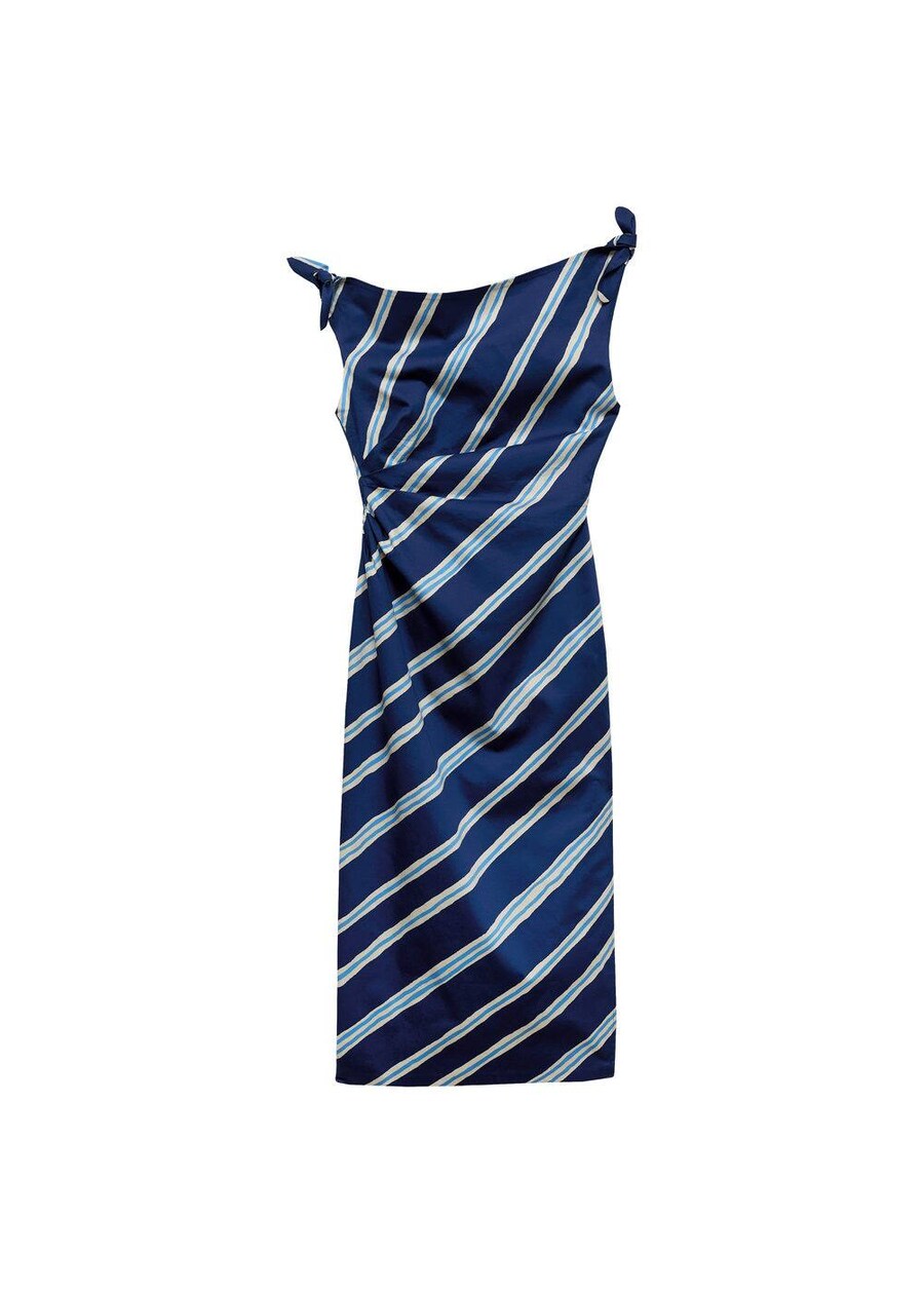 

Платье макси MANGO Dress Salome, цвет azure/dark blue