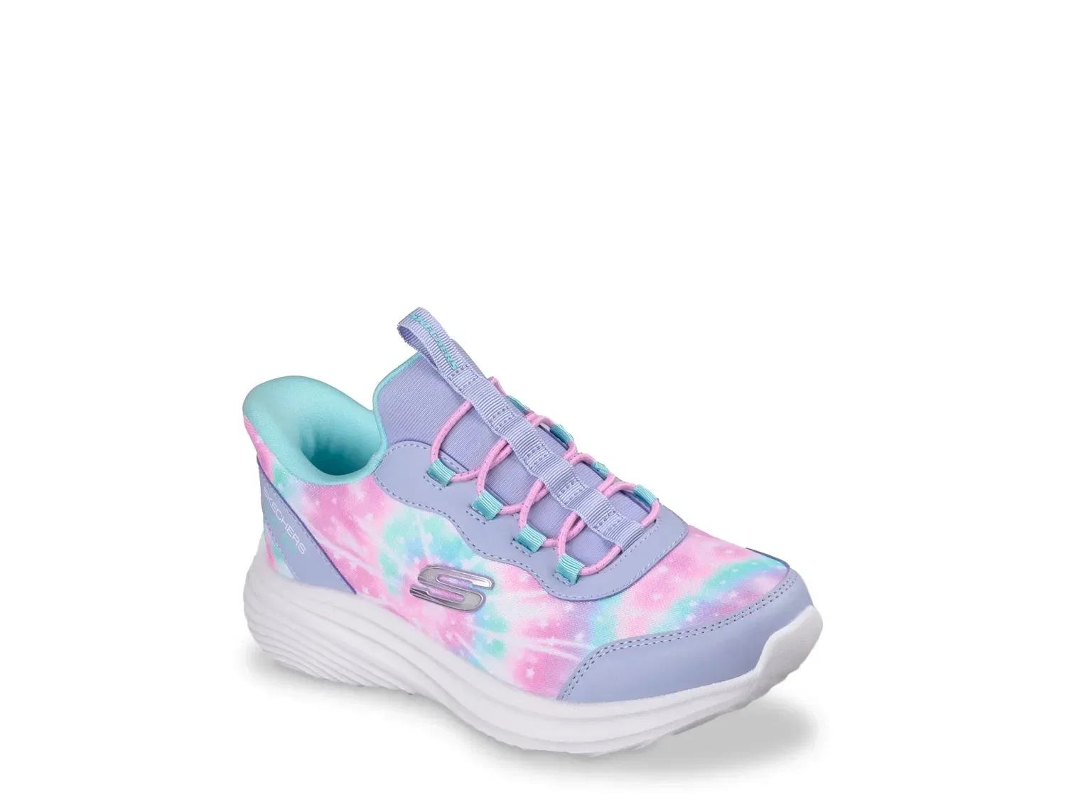 Кроссовки Slip-On с принтом Rainbow Rush, Skechers, мультиколор