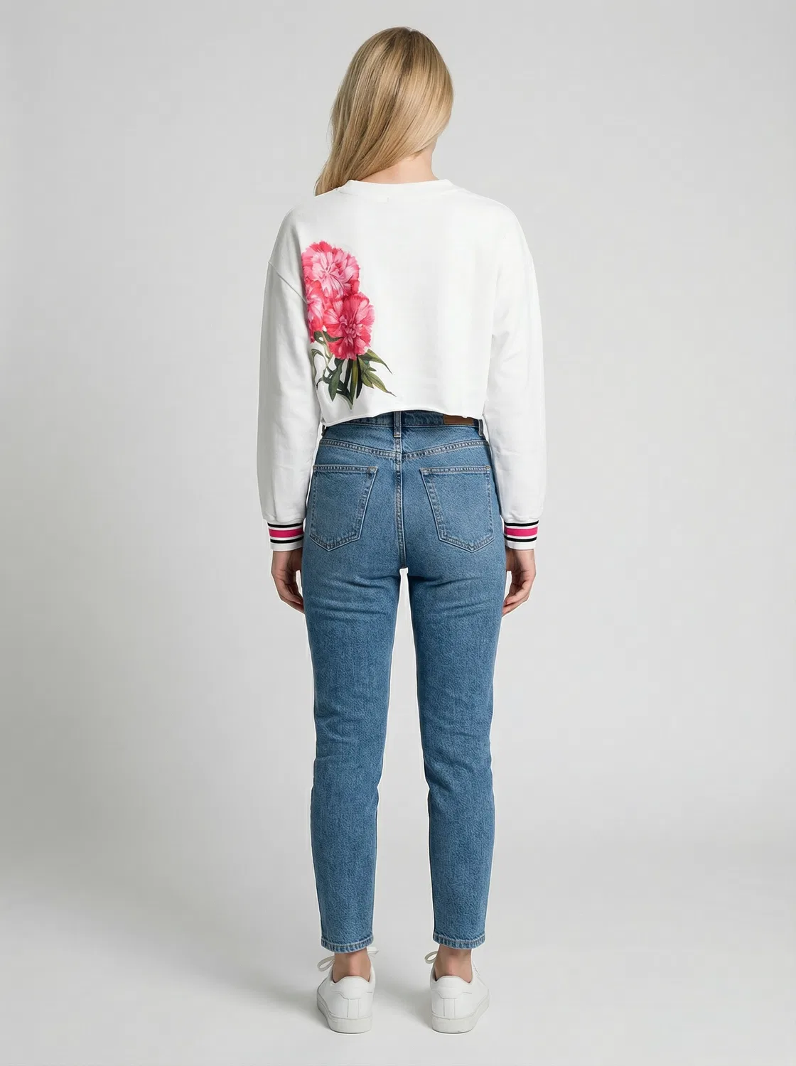 Женский свитшот хлопковый White Cotton Sweatshirt Dolce & Gabbana, White — фото 2