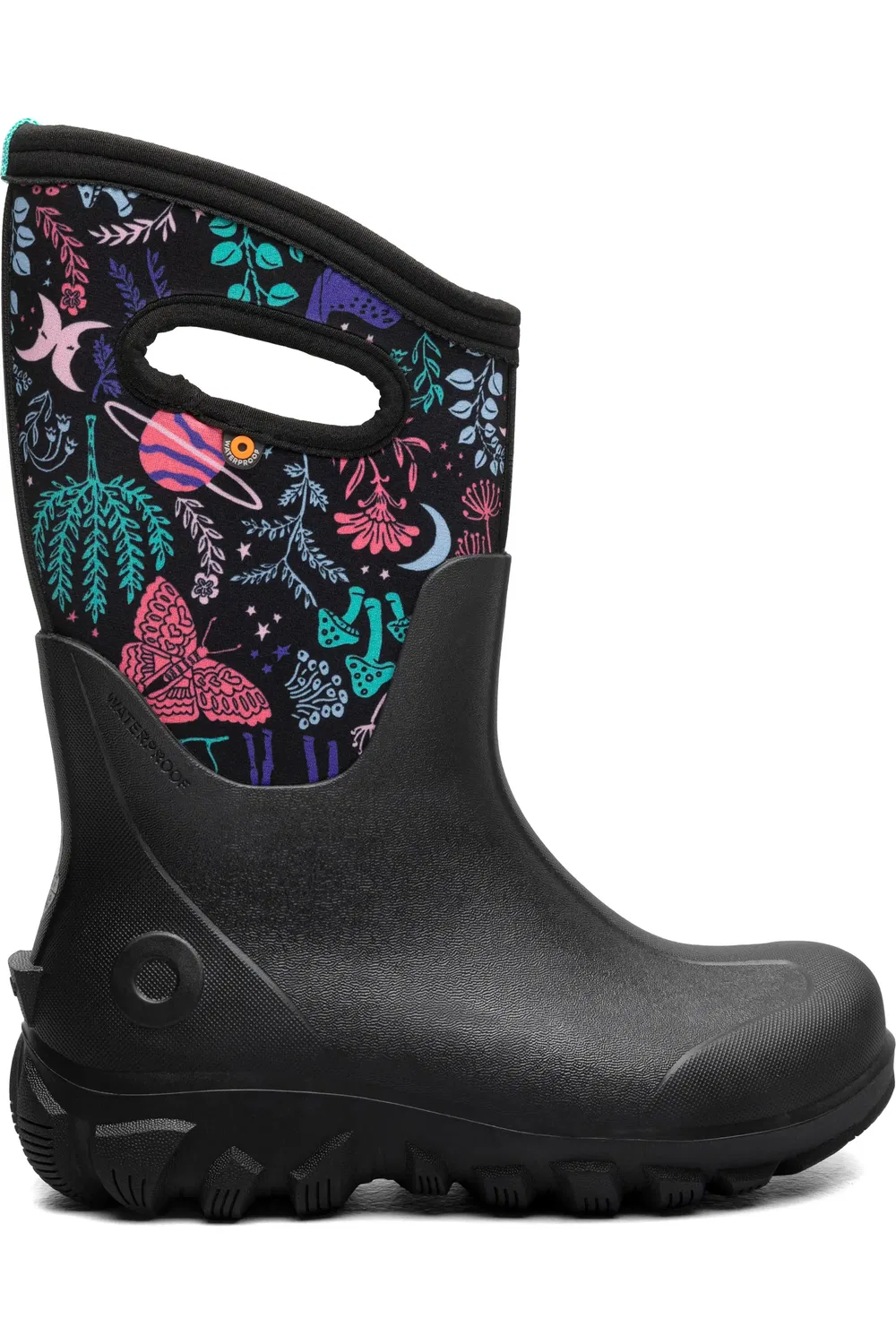 Детские сапоги водонепроницаемые утепленные Cosmic Forest Bogs, Black Multi — фото 3