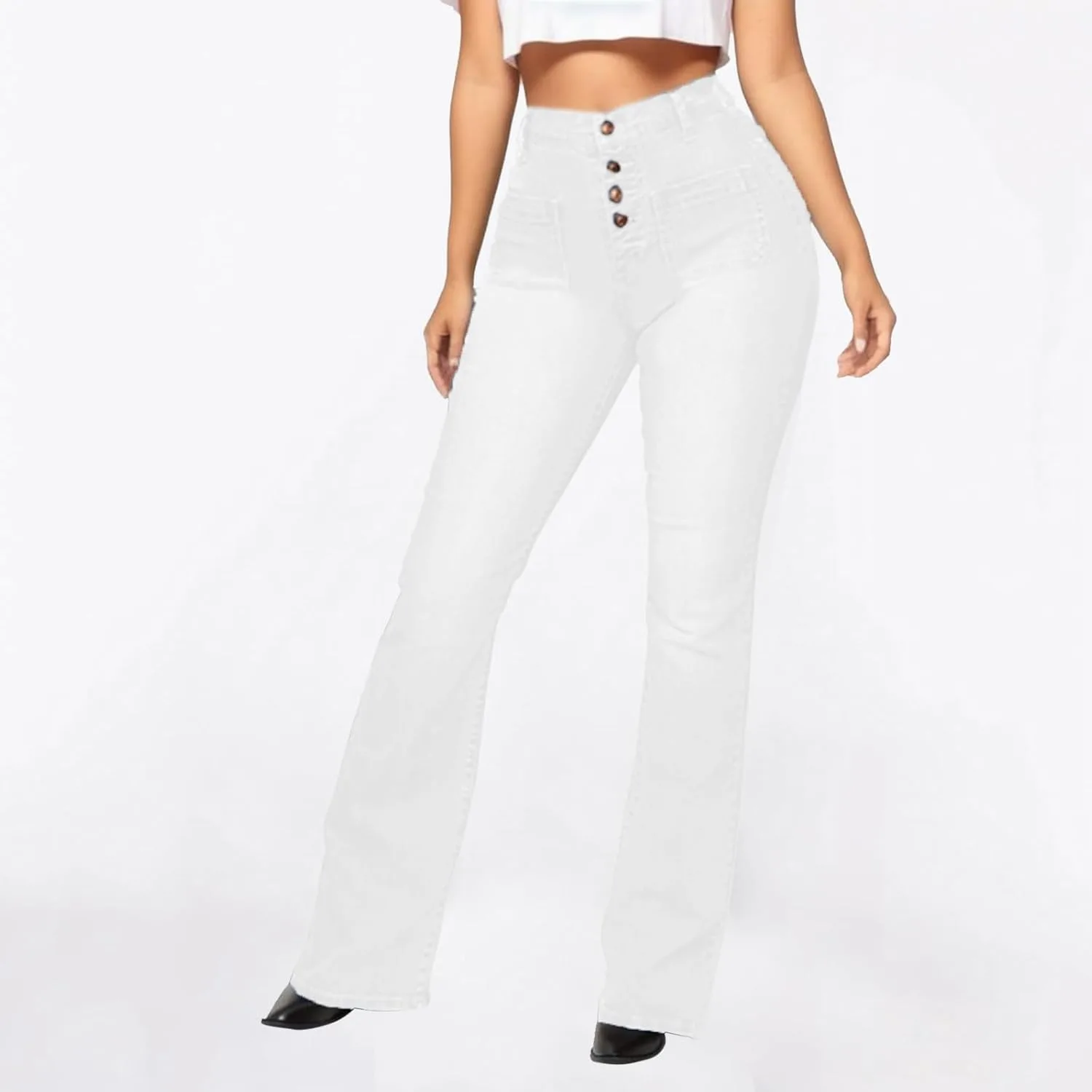Женские джинсы High Waist Slim Fit — фото 2