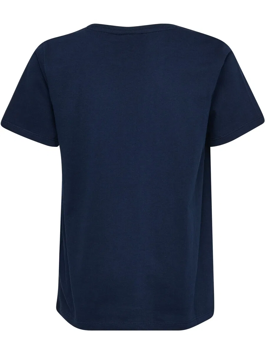 Футболка Hummel Performance Shirt 'Tres' темно-синего цвета — фото 3