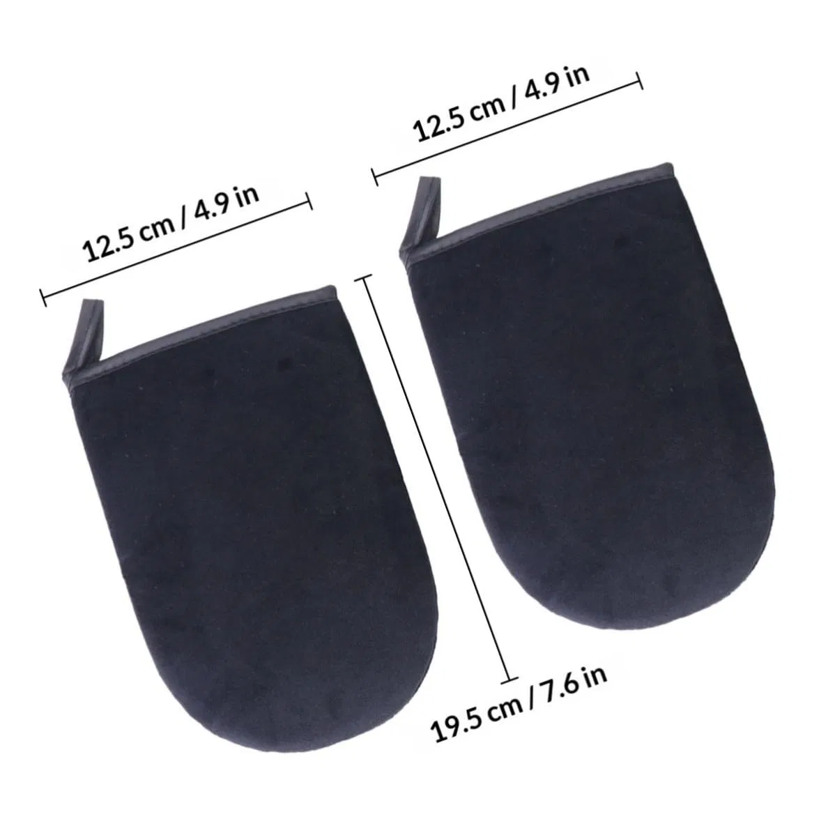 Перчатки для автозагара Mikikit 2 шт, 12.5x19.5x1 см, Черный — фото 2